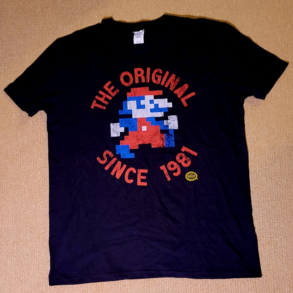 Black Nintendo Cotton T-Shirt